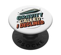 Maglev Train Physics Humor Gravity Called I Declined Science PopSockets Adhesive PopGrip