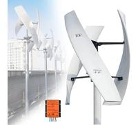 Maglev Vertical Wind Generator Kit 8000W for Home/Camping - No Noise 3 Blades Turbine with MPPT Controller for 12V/24V/48V/220V