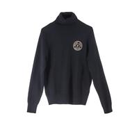 Maglia Collo Alto V Emblem - male - Versace Jeans Couture - Turtlenecks - Black - L - Knitwear L