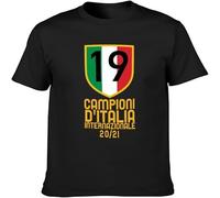 Maglietta Inter Scudetto 2021 19 Volte Campioni D'Italia I M Scudettoblue Unisex Tees Men's T Shirt Black 3XL