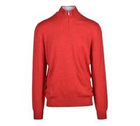 Maglione con zip - male - Gran Sasso - Zip-throughs - Red - 3XL - Sweatshirts & Hoodies 3XL