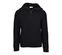 Maglione con zip - male - Paolo Pecora - V-neck Knitwear - Black - S - Knitwear S