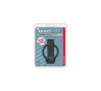 BLACK LEATHER & NYLON TORCH BELT HOLDER FOR MAGLITE D-CELL