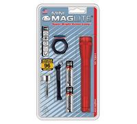 Maglite - M 2 A 03 C Mini Incandescent 2-Cell Aa Flashlight Combo, Red