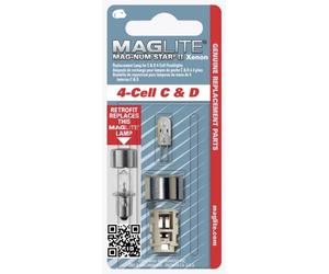MAGLITE Mag-Num Star II Xenon Bulb for 4-Cell C & D Torch LMXA401L NEW & SEALED
