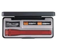 Maglite Men's AA LED Presentation Box Flashlight-Red