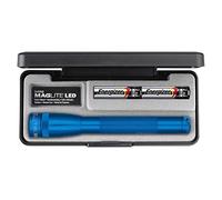 Maglite SP22117F Mini Maglite 2AA Multi-Mode LED Torch 17 cm with Max. 31 Hours Battery Life with 2 AA Batteries in Case Blue