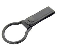 BLACK LEATHER & NYLON TORCH BELT HOLDER FOR MAGLITE D-CELL