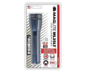 Maglite Zenitech ML25LT LED 2-Cell C Flashlight, Gray