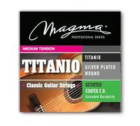 Magma - 1 Set of COATED Strings for Spanish Guitar in Silver Copper, 1°, 2° and 3° Titanium Nylon - Medium Tension - (GC110TED)