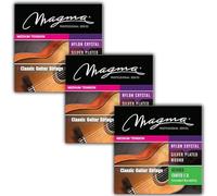 Magma - 3 Sets of COATED Strings for Spanish Guitar in Silver Copper, 1°, 2° and 3° Crystal Nylon - Medium Tension - (GC110ED)