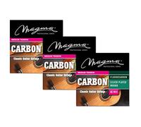 Magma - 3 Sets of Silver Copper Spanish Guitar Strings, 1°, 2° and 3° Flurocarbon - Medium Tension - (GC110C)