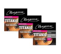 Magma - 3 Sets of Silver Copper Spanish Guitar Strings, 1°, 2° and 3° Titanium Nylon - Medium Tension - (GC110T)
