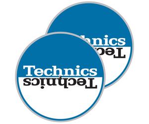 Magma 60662 - Technics Moon 2: Blue & White Mirror Slipmats (Pair) (Blue)