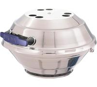 MAGMA Marine Kettle3 Portable Gas Grill and Stove - Stainless Steel BBQ with Electronic Ignition for Boats - Wind-Resistant Design, Safe Propane Connection, Stay Cool Handle - 15" Diameter