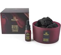 Magma London - Volcanic Rock Diffuser - Charred Amber - Exotic Fragrance with Blend of Rich and Powdery Amber with Patchouli and Sandalwood - Home and Office Decor
