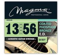 Magma Medium Acoustic Guitar Strings - 13-54 Gauge Coated Phosphor Bronze Strings - 1 Acoustic guitar String Set (.013" - .054") - GA150P