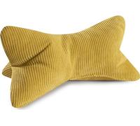MAGMA Reading Bone Neck Pillow Cord Yellow 42 x 22 cm