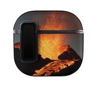 Magma Volcanoes Eruption Case Cover Compatible with AirPods 4th Generation Hard Skin Protection