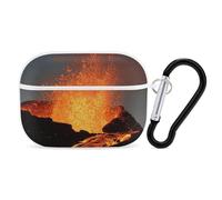 Magma Volcanoes Eruption Case Cover Compatible with AirPods Pro 2nd 1st Generation Hard Skin Protection