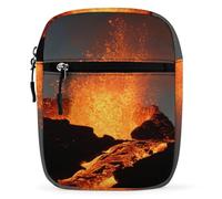 Magma Volcanoes Eruption Crossbody Bag for Women Sling Handbags Mini Purses Messenger Shoulder Bags