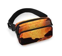 Magma Volcanoes Eruption Crossbody Fanny Pack Waist Chest Bag with Belt Sling Packs for Workout Traveling Running