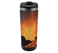 Magma Volcanoes Eruption Stainless Steel Tumbler Travel Mug Insulated Coffee Cup Water Bottle