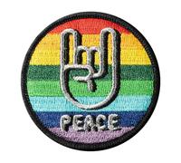 Magmoji badge personalizes your iPhone or any magnetic surface with an adorable peace pattern