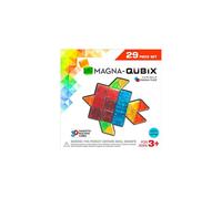 Magna Qubix 29 Piece Clear Colors Set The Original Award Winning Magnetic 3D Building Shapes Creativity and Educational STEM Approved