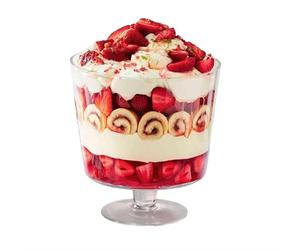 MAGNA RETAIL 3L Footed Glass Trifle Bowl | Fruit Bowl | Stem Glass Serving Dish for Salads, Desserts | Large Gateaux Dessert Dish | Stylish Display for Parties, Weddings, Special Occasions (3 Litre)