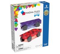 MAGNA-TILES Cars - Purple & Red 2-Piece Magnetic Construction Set, The Original Magnetic Building Brand