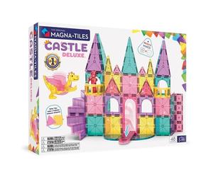 Magna-Tiles Castle DLX 48-Piece Magnetic Construction Set, The Original Magnetic Building Brand