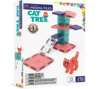 MAGNA-TILES® Cat Tree 13-Piece Magnetic Construction Set, The Original Magneti