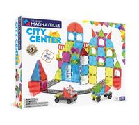 MAGNA-TILES® City Center 110-Piece Magnetic Construction Set, The Original Magnetic Building Brand