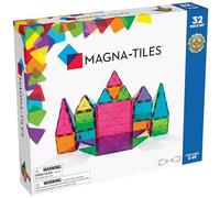 MAGNA-TILES Classic 32-Piece Magnetic Construction Set Age 3+, Magnet Building Blocks, STEM Engineering Toys & Math Manipulatives, Preschool, Classroom, Playroom, Sensory Room Essentials