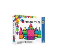 MAGNA-TILES Clear Colours 32 Piece Set Magnetic Toy