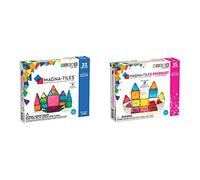 Magna-Tiles Clear Colors 32 piece set & Stardust 15 Piece Set - 3D magnetic building tiles