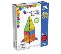 Magna-Tiles Combo 20-Piece Magnetic Construction Set Age 3+, The Original Magnetic Building Brand