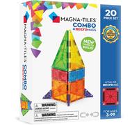 Magna-Tiles Combo 20-Piece Magnetic Construction Set, The Original Magnetic Bui