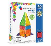 Magna-Tiles Combo 20-Piece Magnetic Construction Set, The Original Magnetic Building Brand