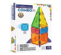 Magna-Tiles Combo 20-Piece Magnetic Construction Set, The Original Magnetic Building Brand