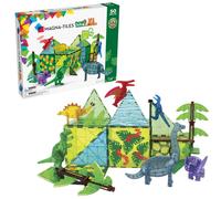 MAGNA-TILES Dino World XL 50-Piece Magnetic Construction Set The ORIG (Code 22850) - Giant Prehistoric Builds