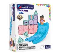 MAGNA-TILES Dolphin Bay 13-Piece Magnetic Construction Set, The Original Magnetic Building Brand