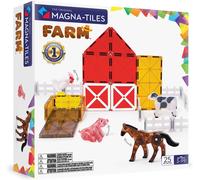 MAGNA-TILES Farm Animals 25-Piece Magnetic Construction Set, The ORIGINAL Magnetic Building Brand