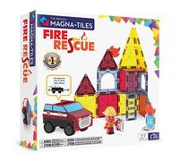MAGNA-TILES Fire Rescue 27-Piece Magnetic Construction Set, The Original Magnetic Building Brand