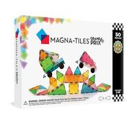 Magna-Tiles Frost Grand Prix 50 Piece Set - 3D magnetic building tiles