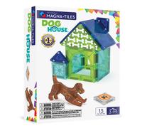 Magna-Tiles Dog House 13-Piece Magnetic Construction Set, The Original Magnetic Building Brand