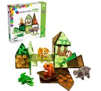 Magna-Tiles Jungle Animals 25 Piece Set, The Original Magnetic Building Tiles For Creative Open-Ended Play, Educational Toys For Children Ages 3 Years