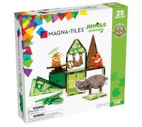Magna-Tiles Jungle Animals 25 Piece Set, The Original Magnetic Building Tiles For Creative Open-Ended Play, Educational Toys For Children Ages 3 Years