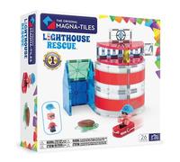 Magna-Tiles Lighthouse Rescue 26-Piece Magnetic Construction Set, The Original Magnetic Building Brand